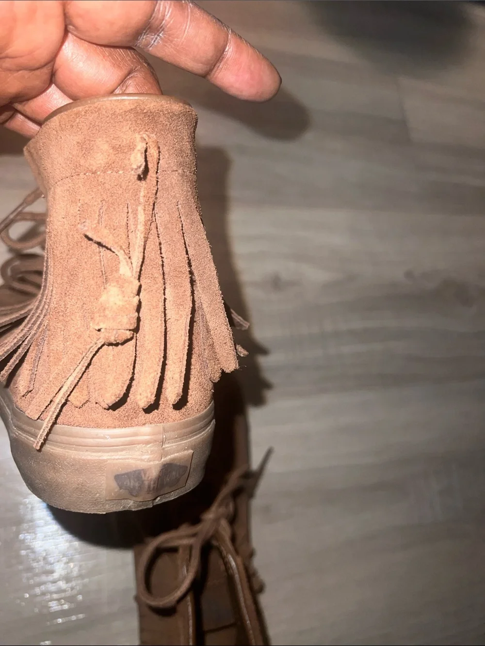 Vans Unisex Brown Suede Sneakers Ankle Boots Skate High-Top Shoes US M 6.5 W 8